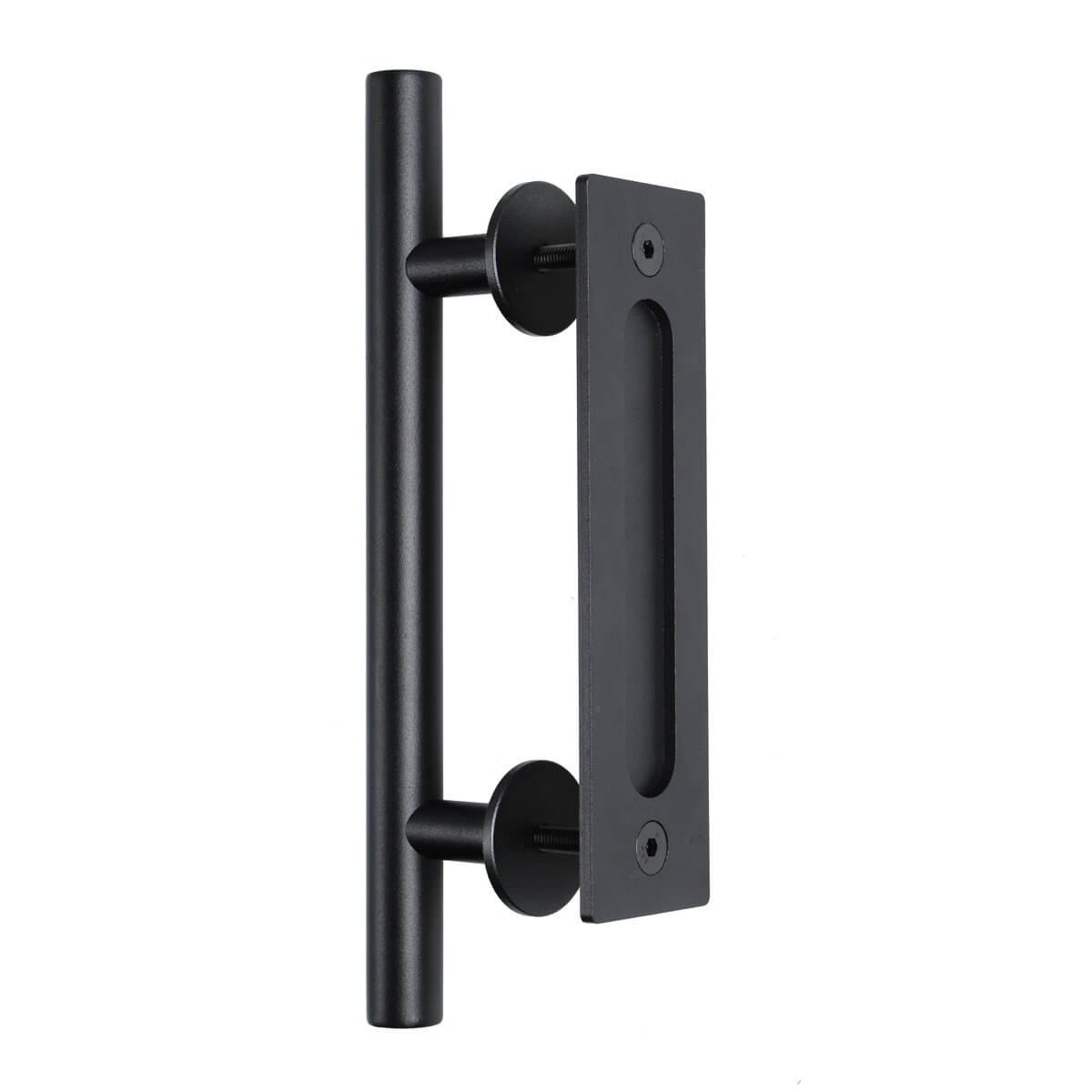 12 Inches Heavy Duty Pull and Flush Sliding Barn Door Handle Set Cylinder